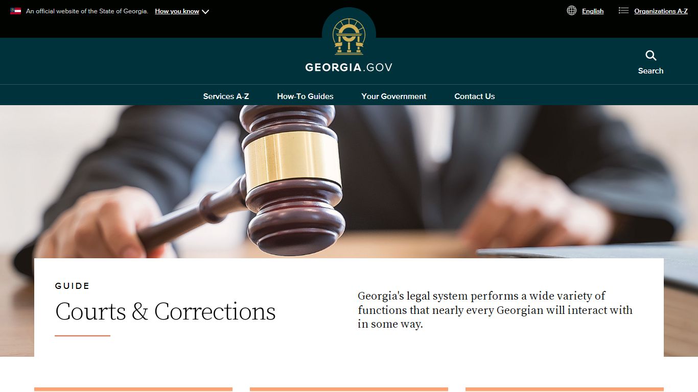 Courts & Corrections Guide | Georgia.gov